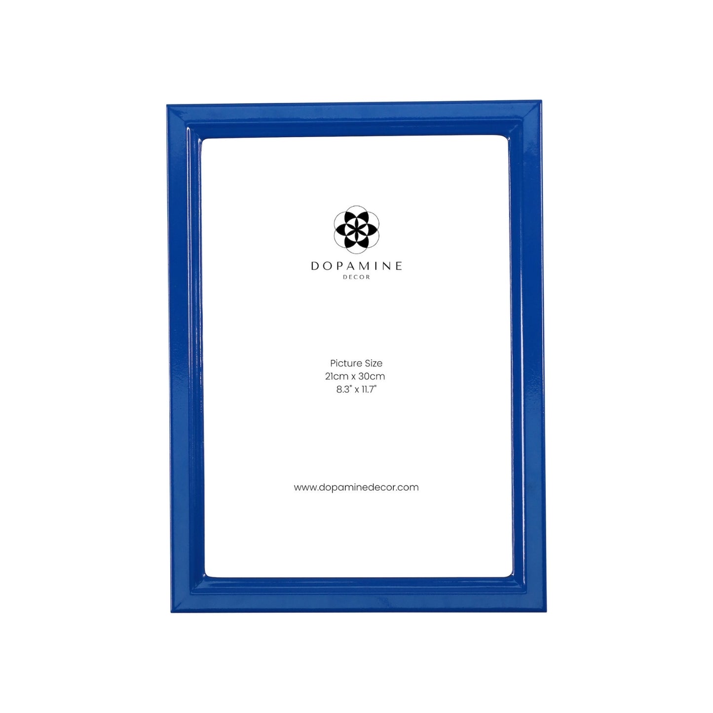 Blue Lacquer Picture Frame