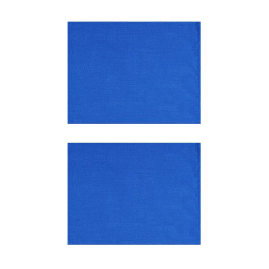 Cobalt Blue Cotton Placemats, Set of 2