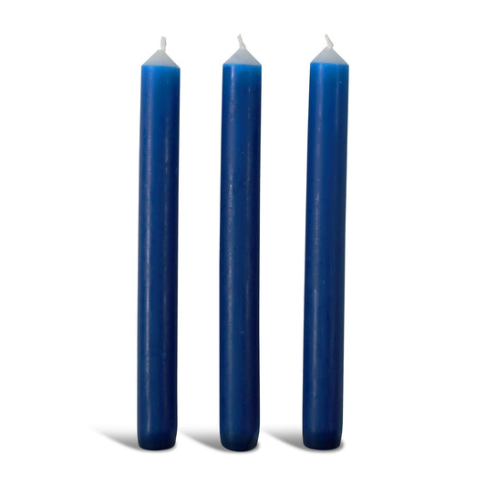 Cobalt Blue Dinner Candle Trio
