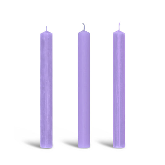 Cornflower Dinner Candle Trio