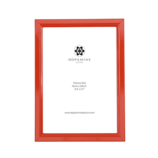Orange Lacquer Picture Frame