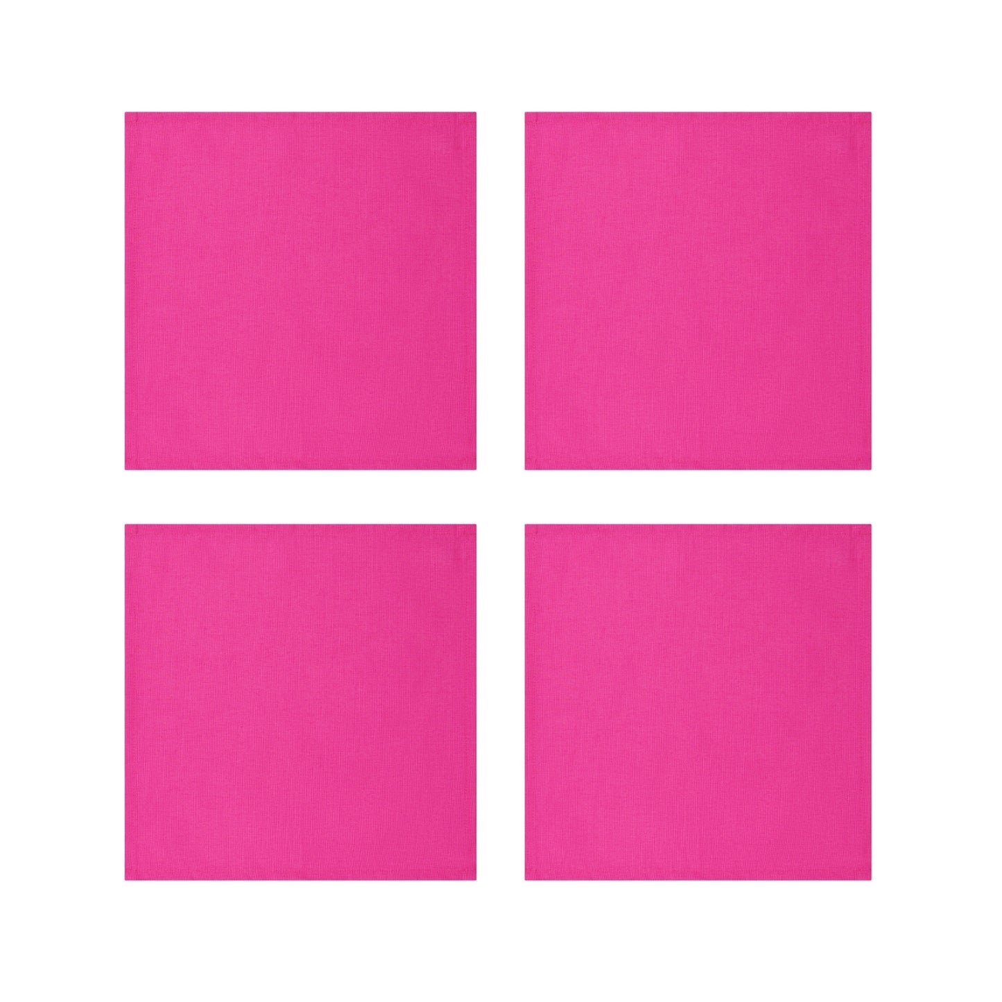 Magenta Pink Cotton Napkins, Set of 4
