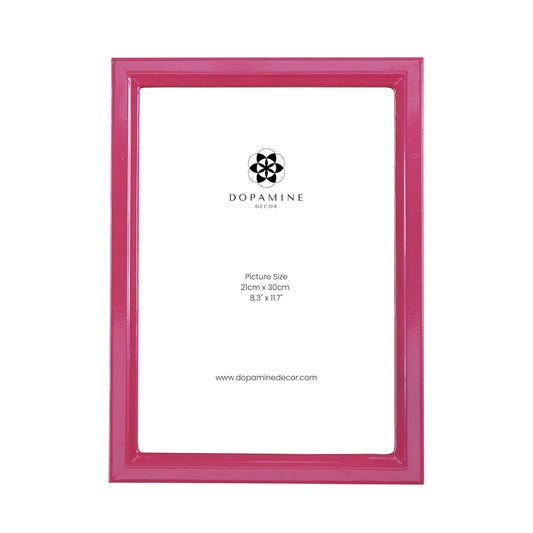 Pink Lacquer Picture Frame
