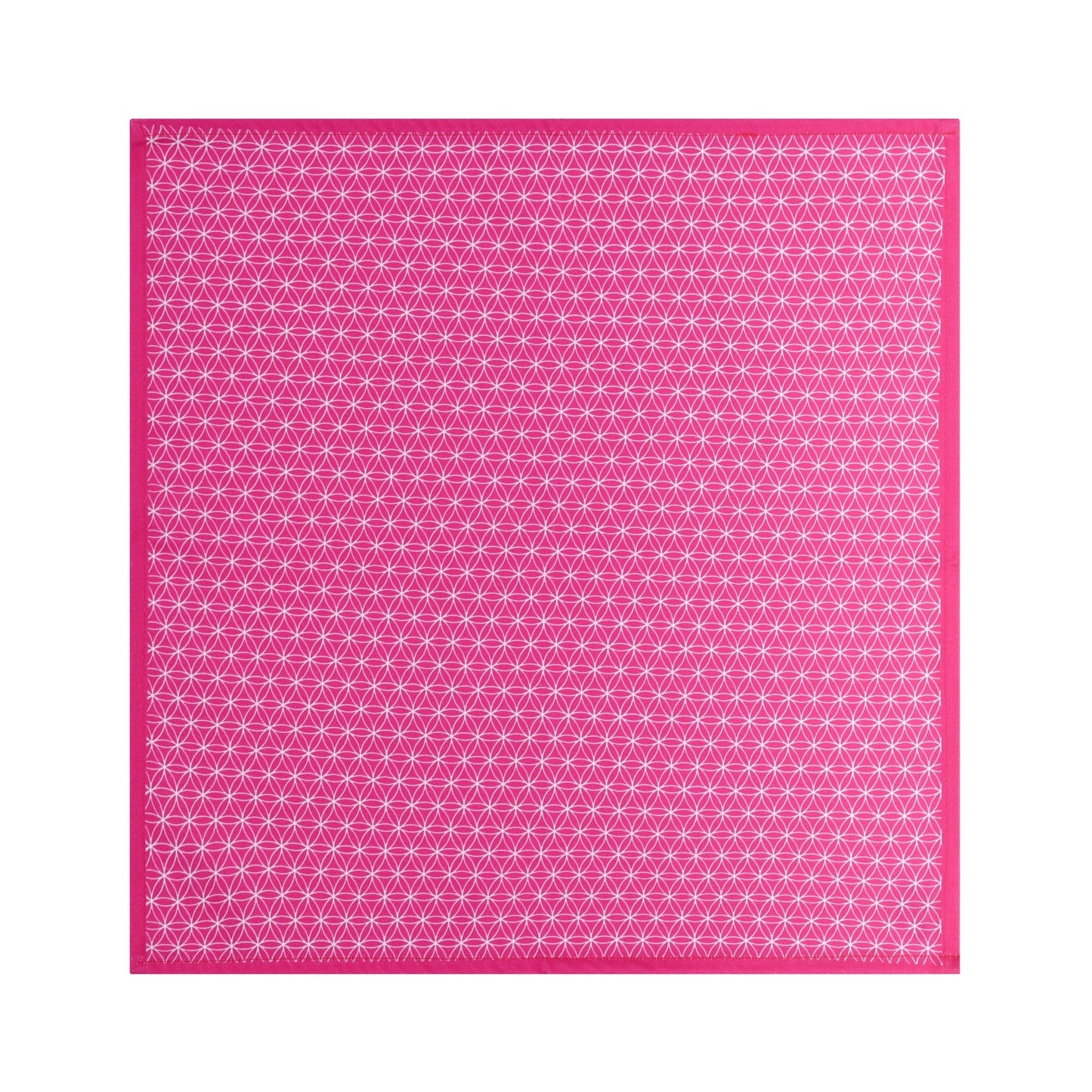 Pink Geometric Cotton Tablecloth