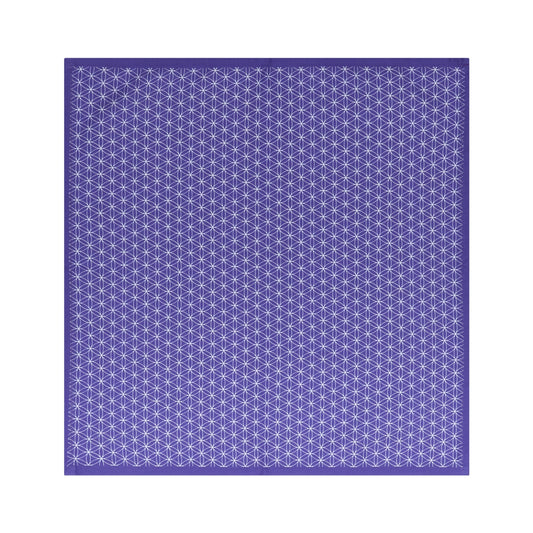 Purple Geometric Cotton Tablecloth