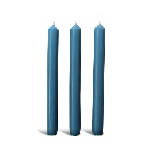 Teal Dinner Candle Trio