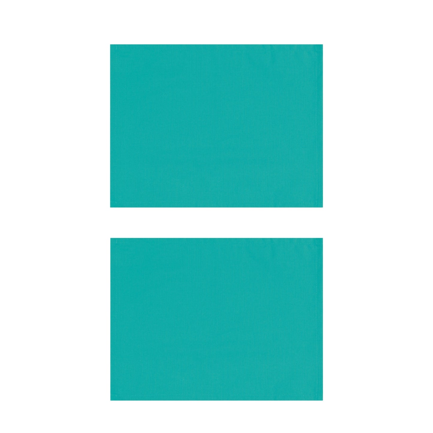 Turquoise Cotton Placemats, Set of 2