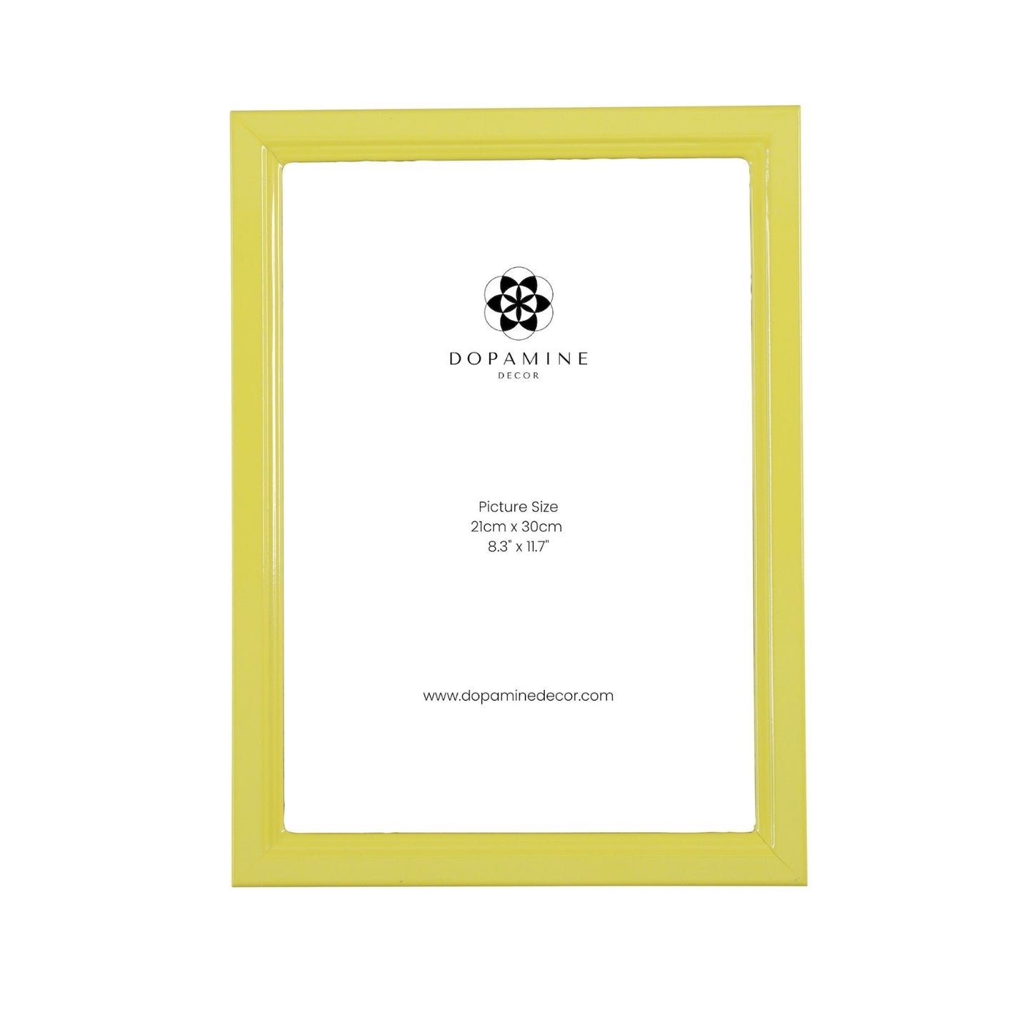 Yellow Lacquer Picture Frame