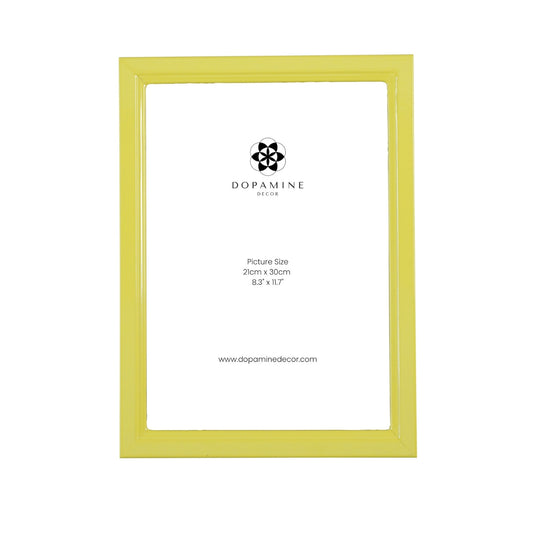 Yellow Lacquer Picture Frame