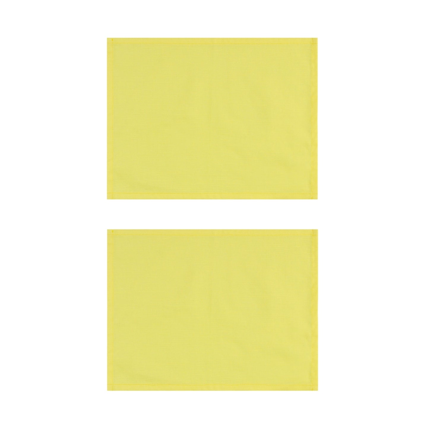 Neon Yellow Cotton Placemats, Set of 2