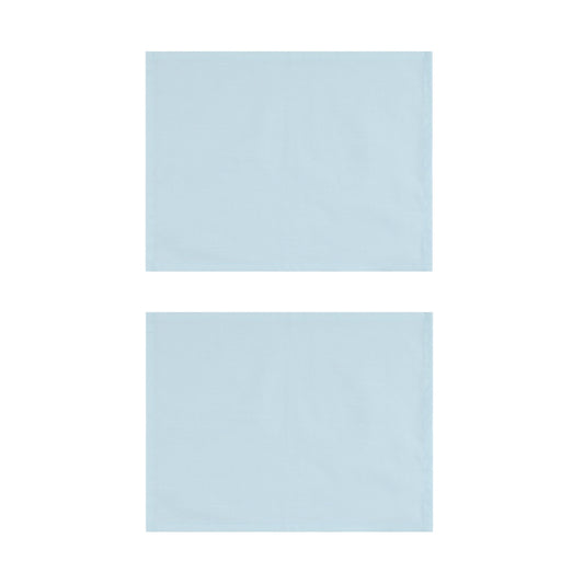 Baby Blue Cotton Placemats, Set of 2