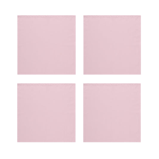 Baby Pink Cotton Napkins, Set of 4