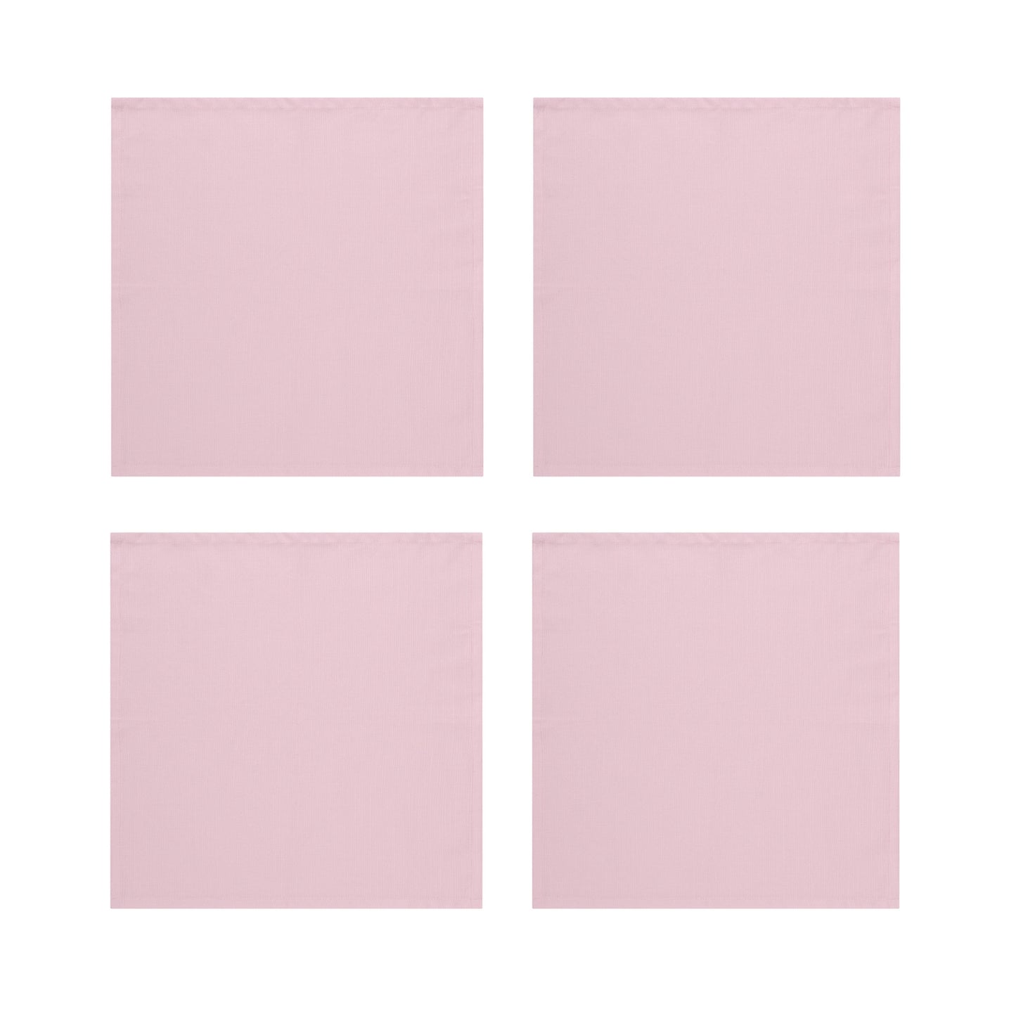 Baby Pink Cotton Napkins, Set of 4