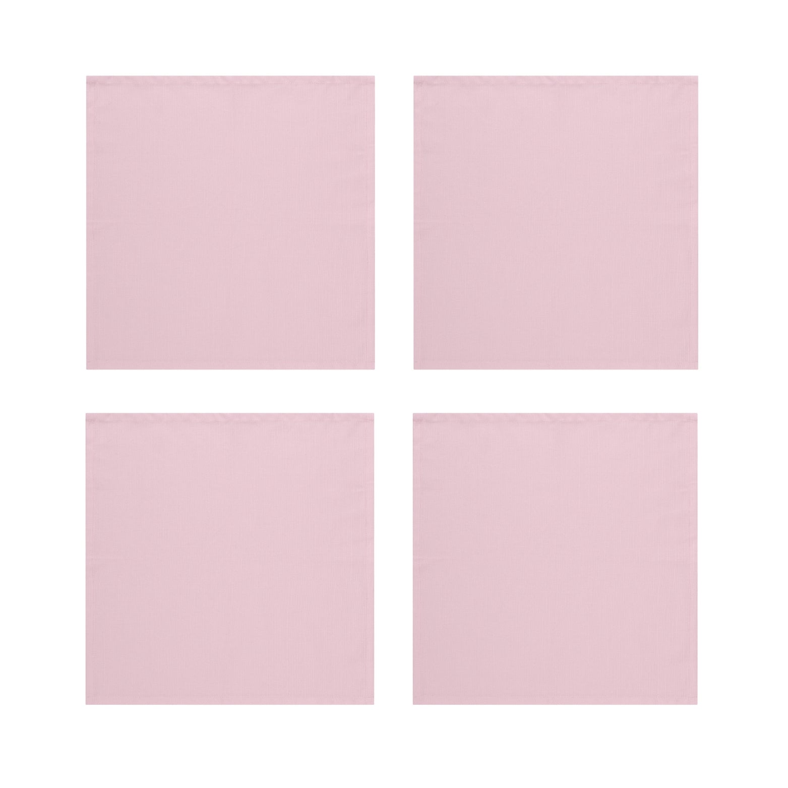 Baby Pink Cotton Napkins, Set of 4
