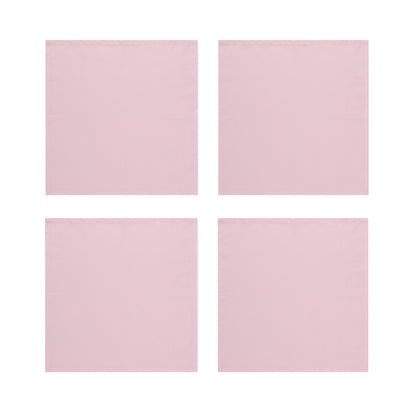 Baby Pink Cotton Napkins, Set of 4