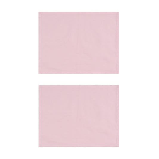 Baby Pink Cotton Placemats, Set of 2