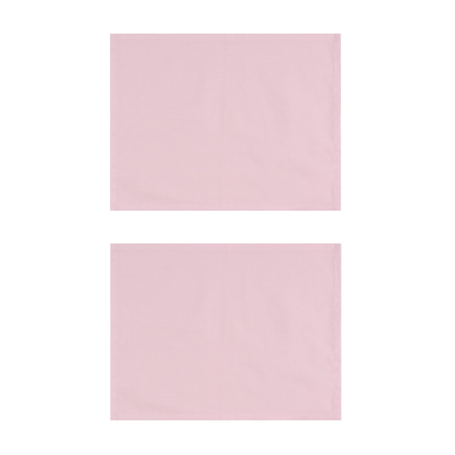 Baby Pink Cotton Placemats, Set of 2
