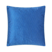 Blue Luxury Shimmer Geometric Cushion