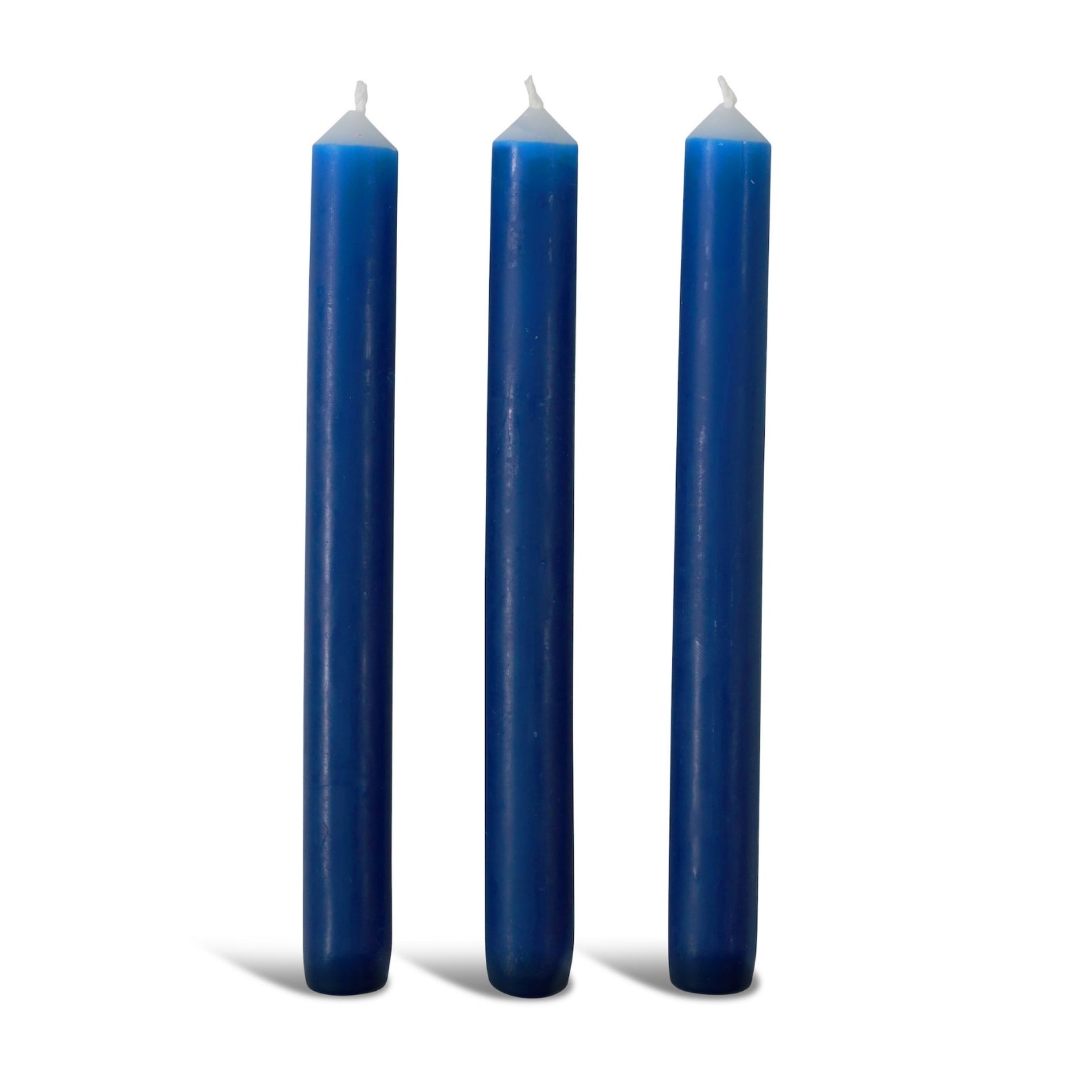 Cobalt Blue Dinner Candle Trio