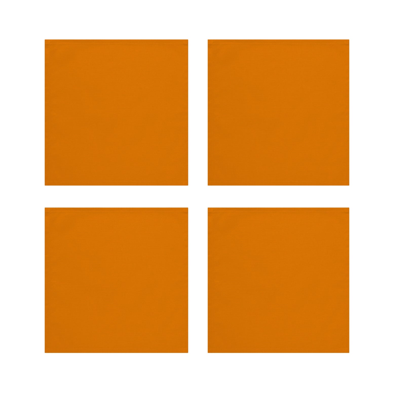 Burnt Orange Cotton Napkins, Set of 4