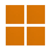 Burnt Orange Cotton Napkins, Set of 4