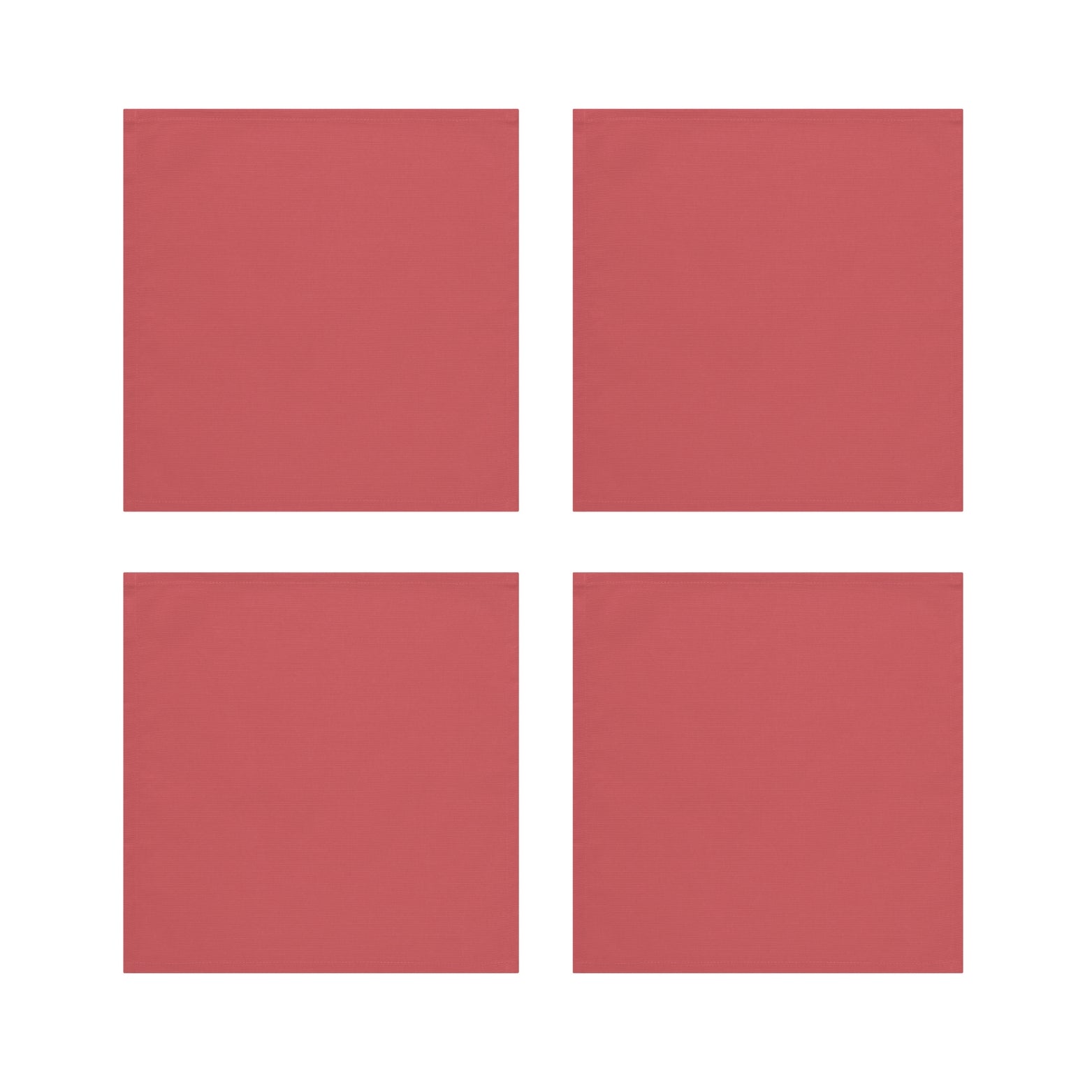 Coral Cotton Napkins, Set of 4