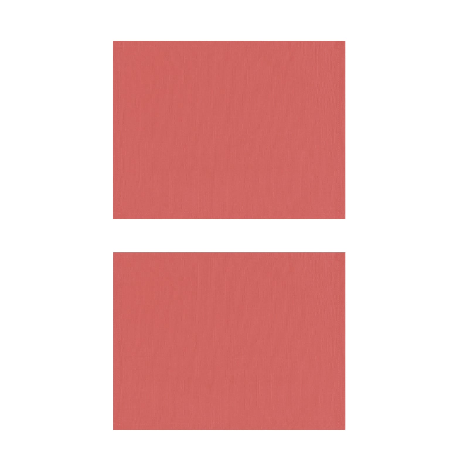 Coral Cotton Placemats, Set of 2
