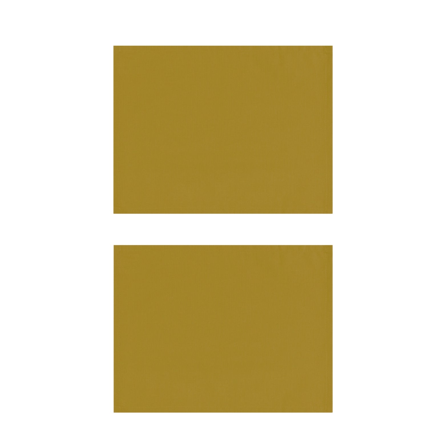 Gold Cotton Placemats, Set of 2