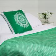Green Luxury Shimmer Bed Runner