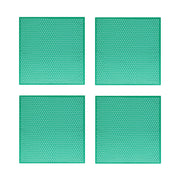 Green Geometric Cotton Napkins, Set of 4