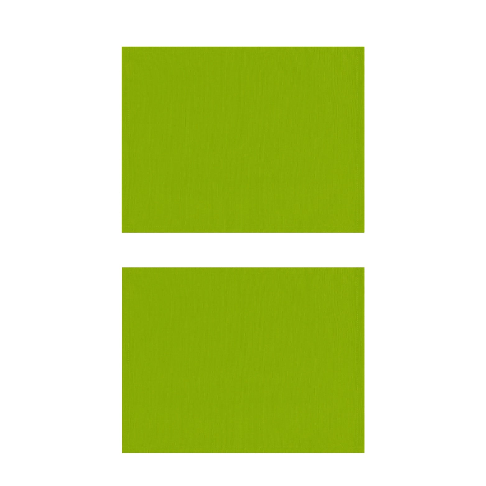 Lime Green Cotton Placemats, Set of 2