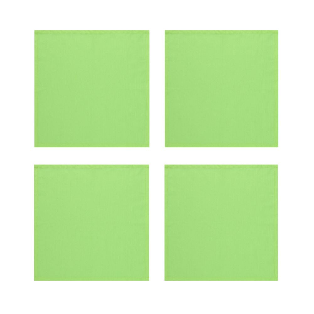 Lime Green Cotton Napkins, Set of 4