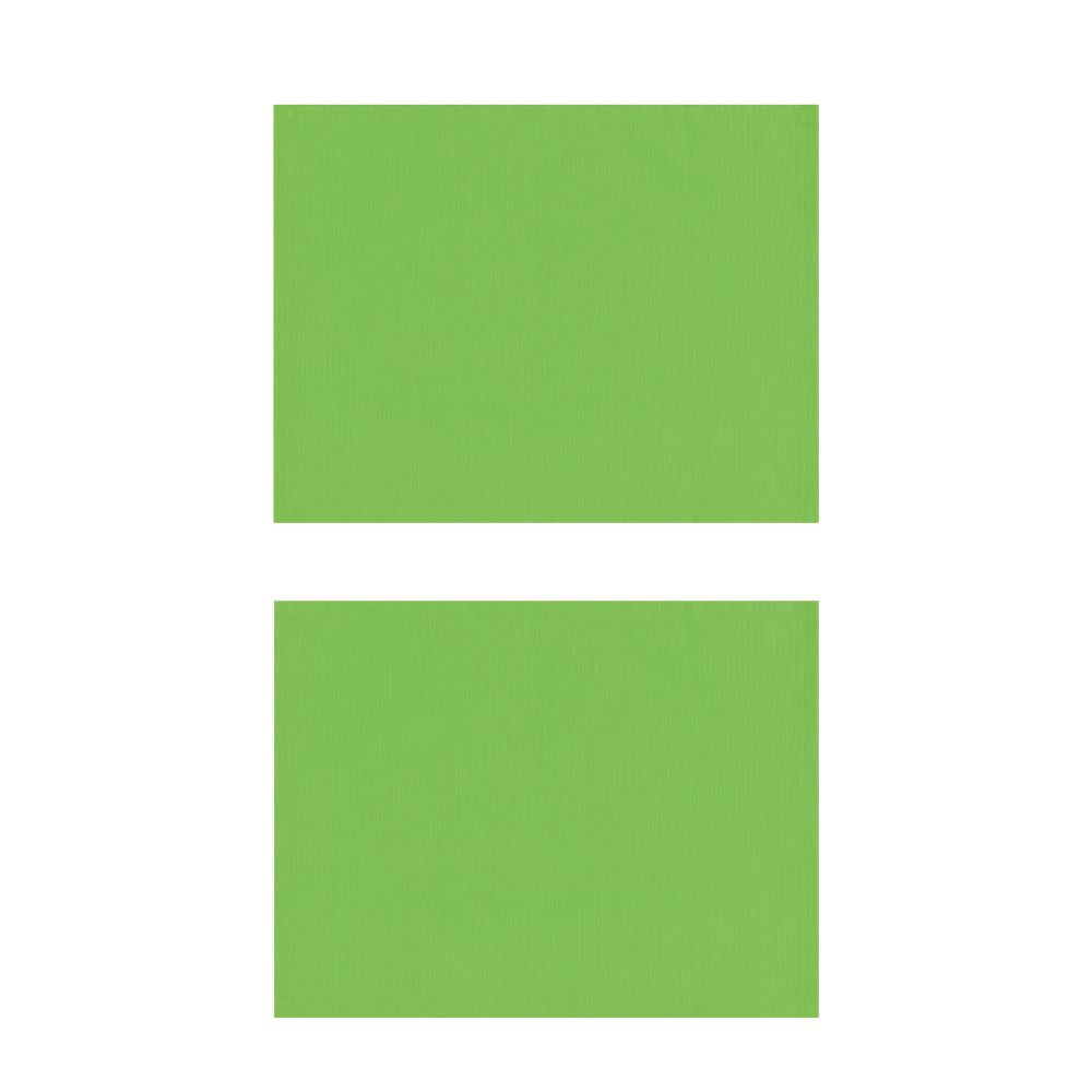 Lime Green Cotton Placemats, Set of 2