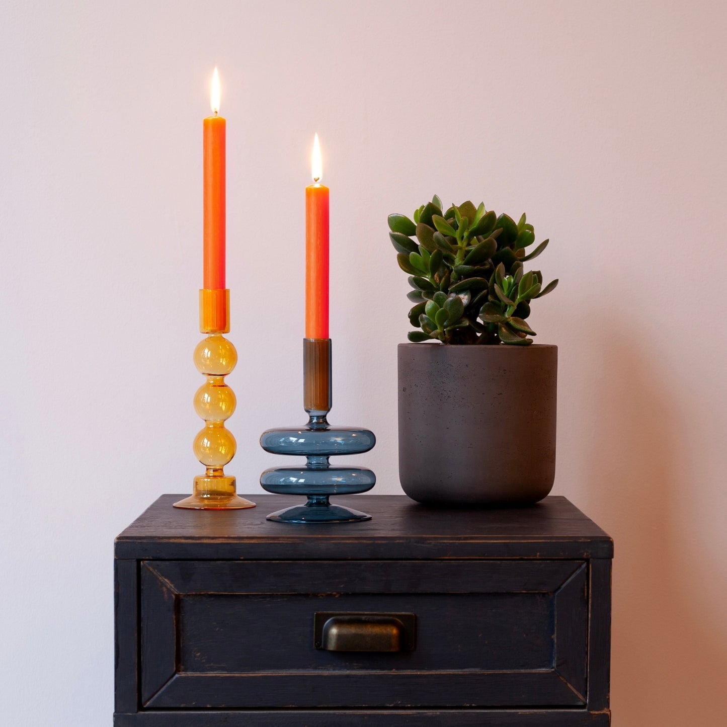 Orange Dinner Candle