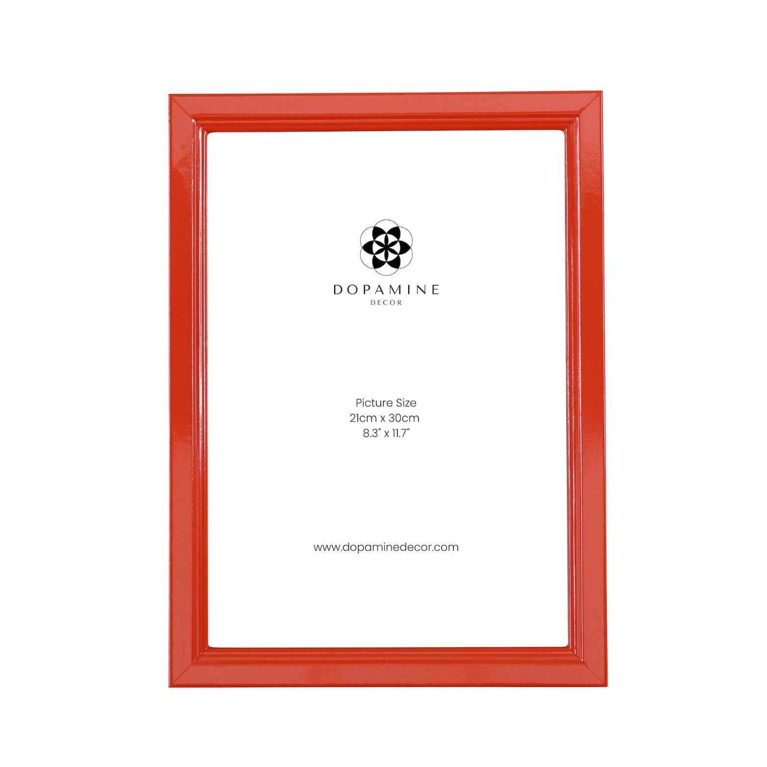 Orange Lacquer Picture Frame