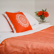 Orange Luxury Shimmer Bed Runner