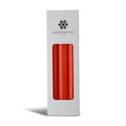 Orange Dinner Candle Trio