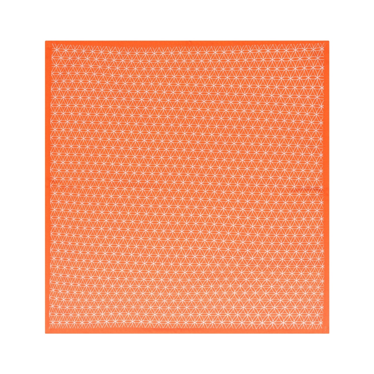 Orange Geometric Cotton Tablecloth