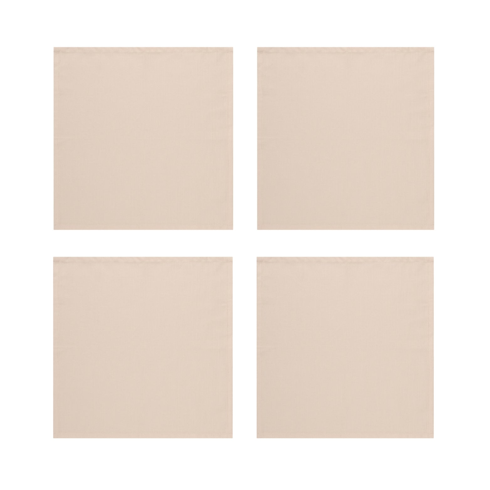 Peach Cotton Napkins, Set of 4