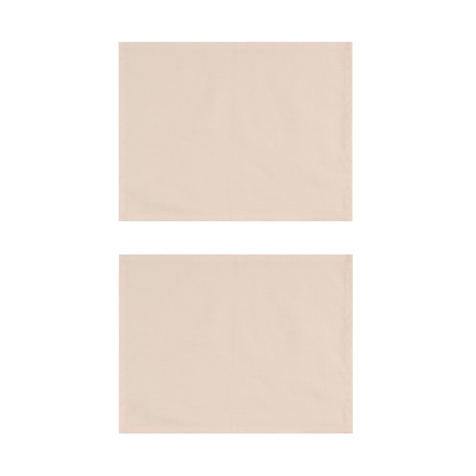 Peach Cotton Placemats, Set of 2