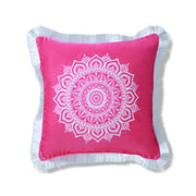 Pink Velvet Mandala Cushion