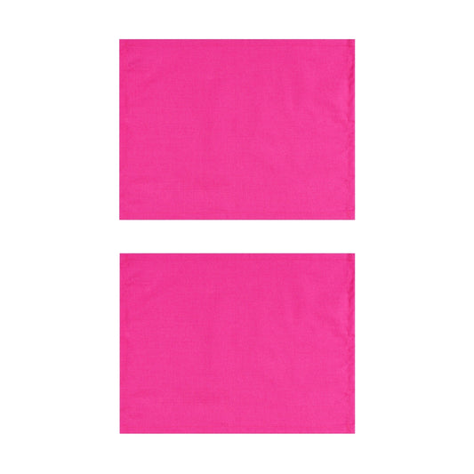 Pink Cotton Placemats, Set of 2