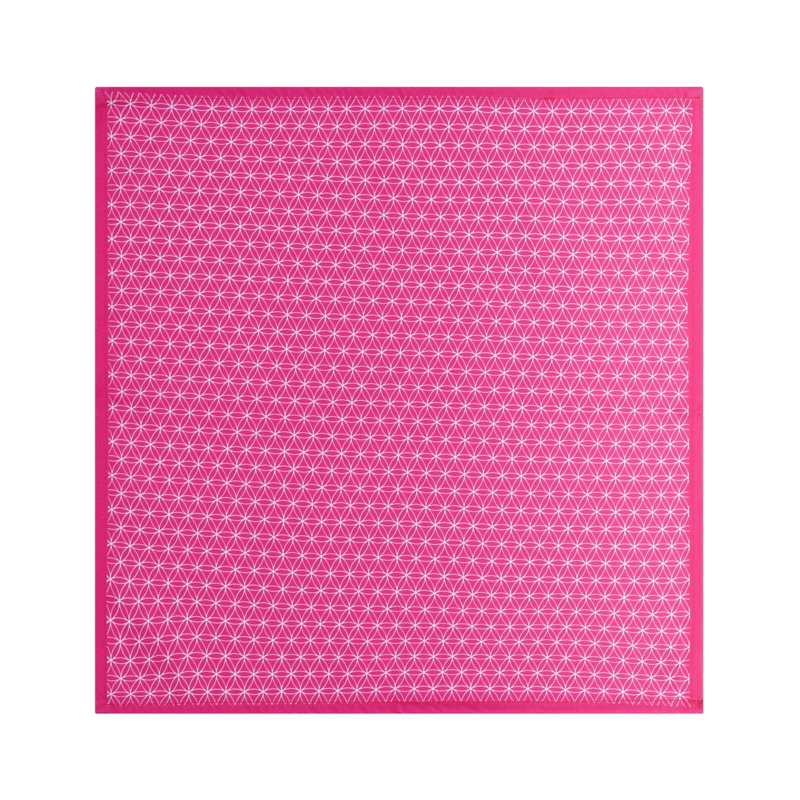 Pink Geometric Cotton Napkins, Set of 4