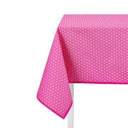 Pink Geometric Cotton Tablecloth