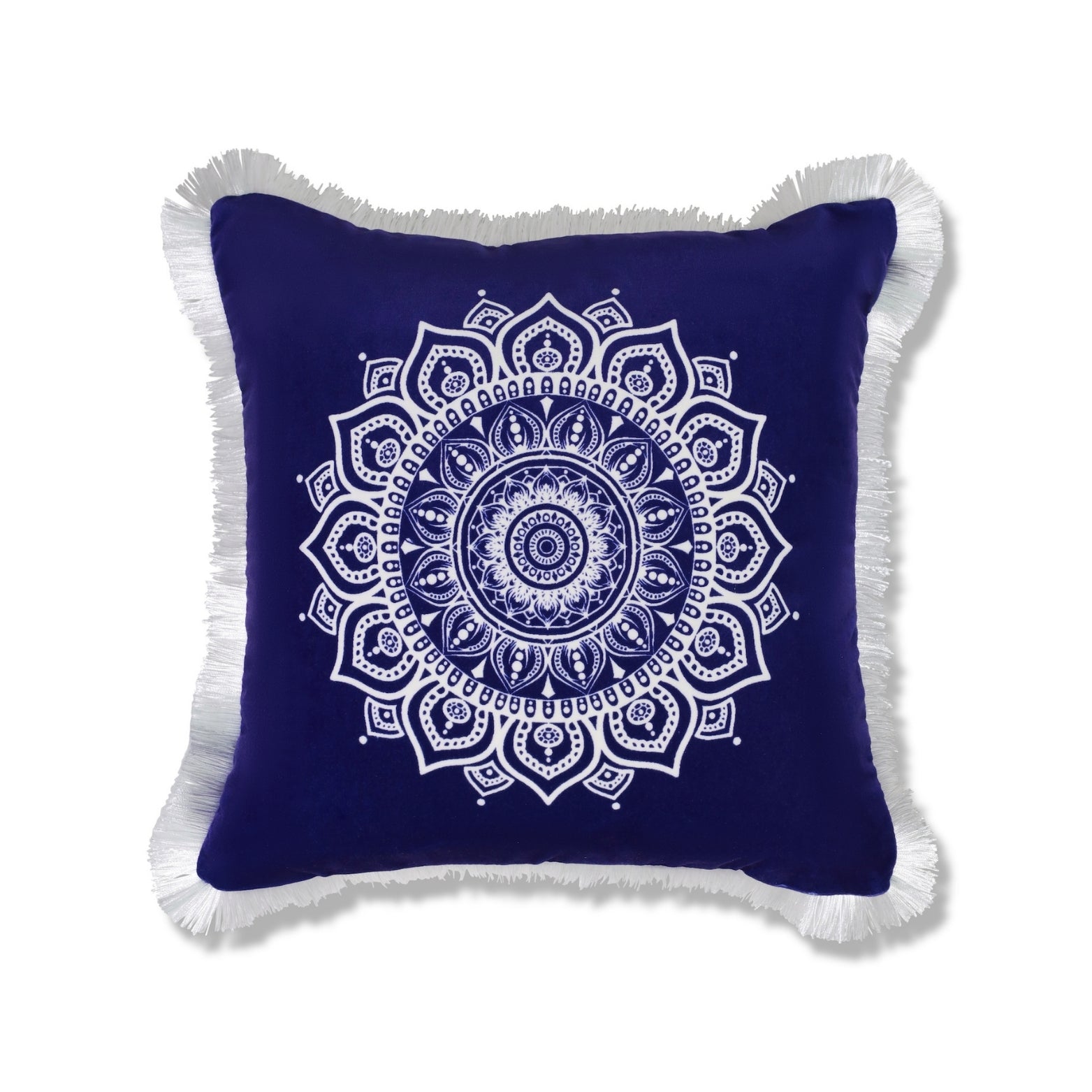 Purple Velvet Mandala Cushion