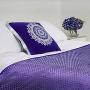 Purple Luxury Shimmer Bed Runner