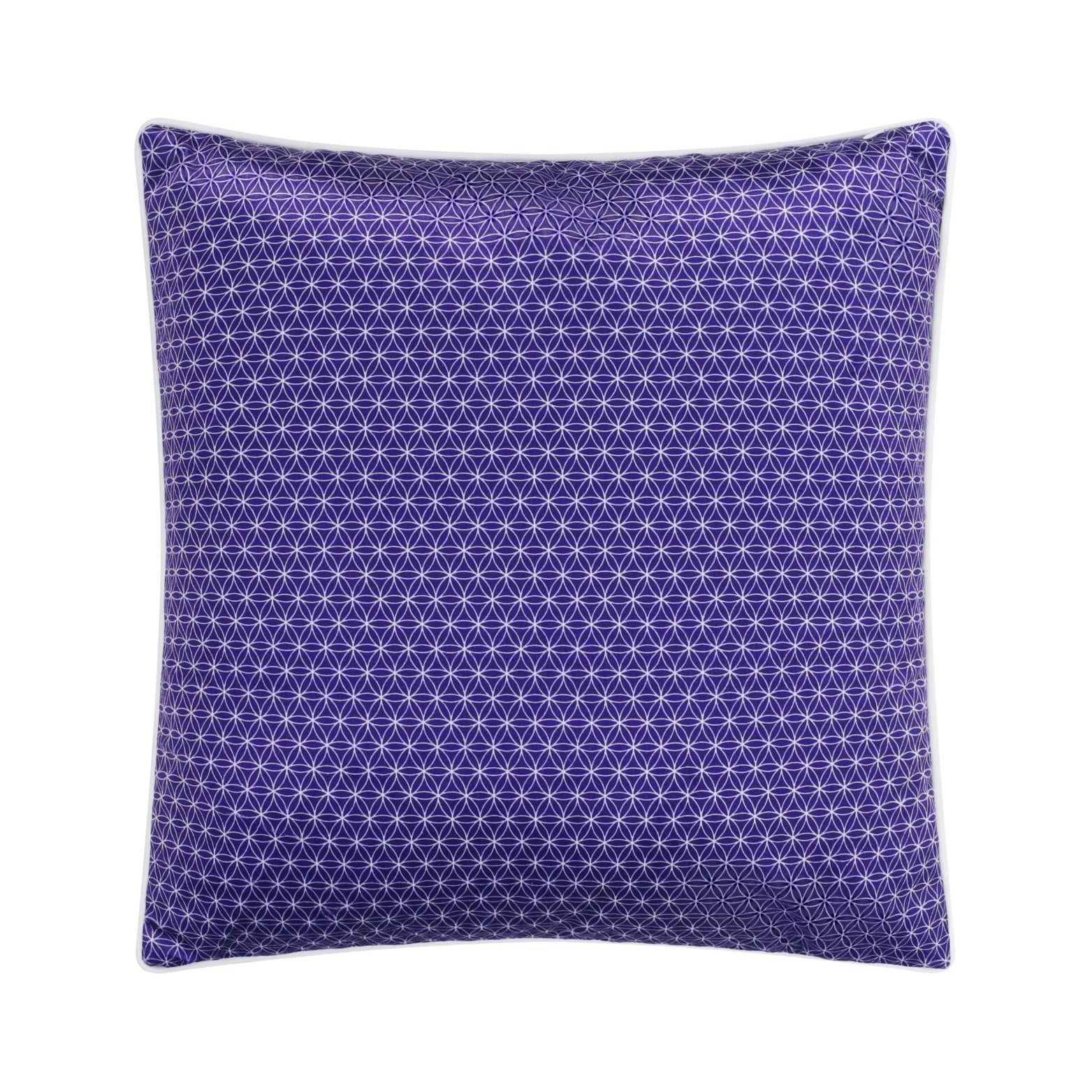 Purple Luxury Shimmer Geometric Cushion