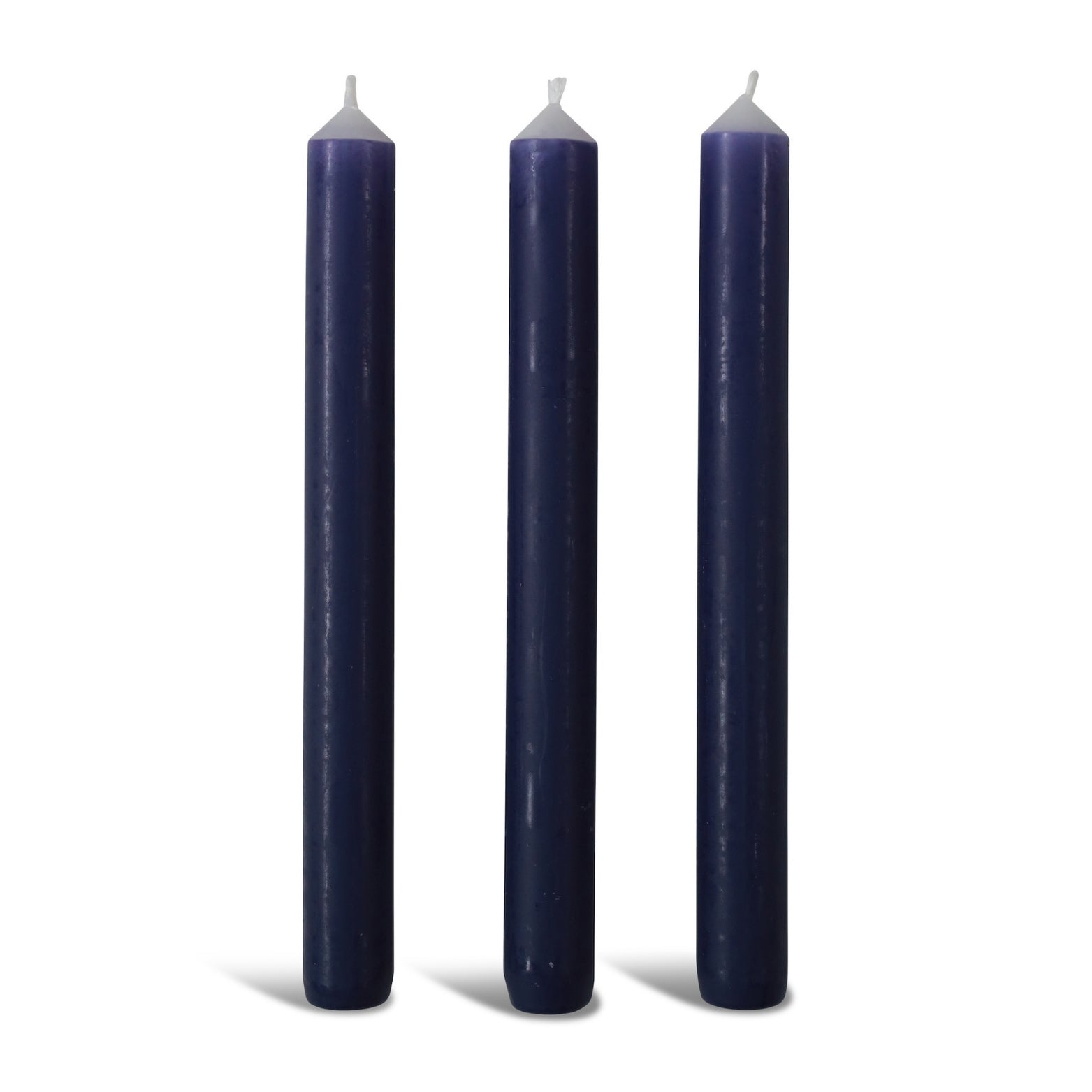 Royal Purple Dinner Candle Trio
