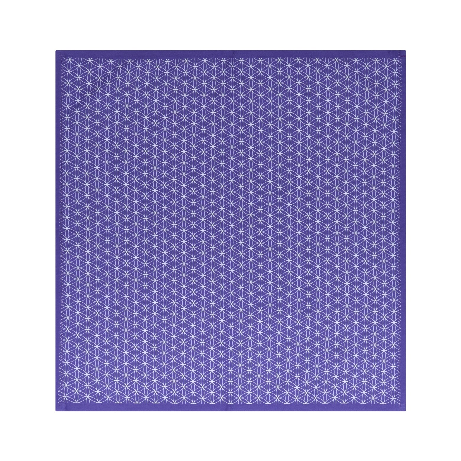 Purple Geometric Cotton Napkins, Set of 4