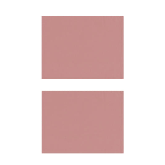 Rose Pink Cotton Placemats, Set of 2